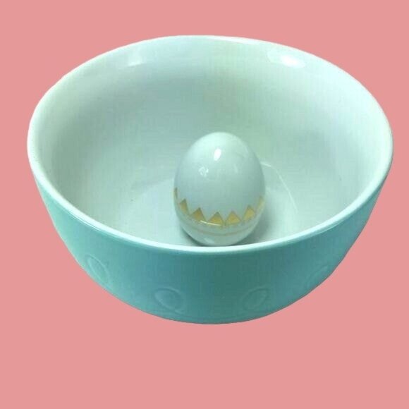 Threshold Dining Easter Serving Centerpiece Bowl With Ceramic Egg Inside By Target Threshold